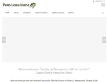 Tablet Screenshot of pensiuneaioana.ro